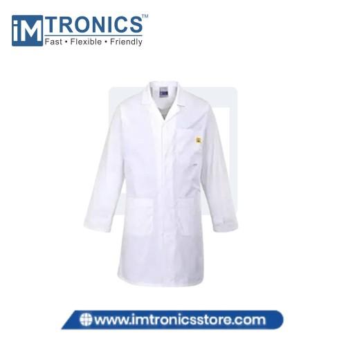 ESD Apron- White (Short) | IMTronics Technology
