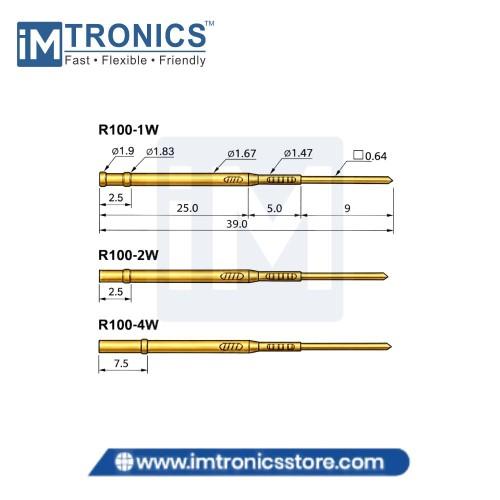 Pogo Pin Receptacles (R100-4W) | IMTronics Technology